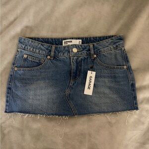 Garage Blue Denim Skirt